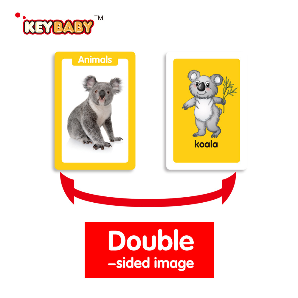 Keybaby Custom High Quality best seller children Packaging Game Children Card Kids Playing Cards flash memory paper card