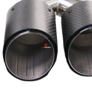 Exhaust Muffler Tip Carbon Fiber Titanium Racing Automobile Car Tail Pipe Light