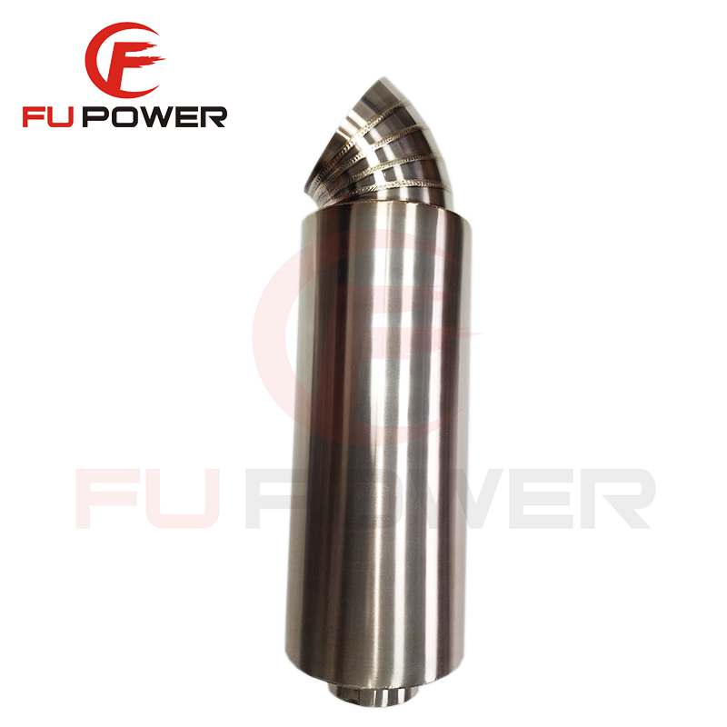 Titanium Muffler Tips Turndown Muffler Turndown Exhaust Tips with 4 Pieces Piecuts welding pie cuts