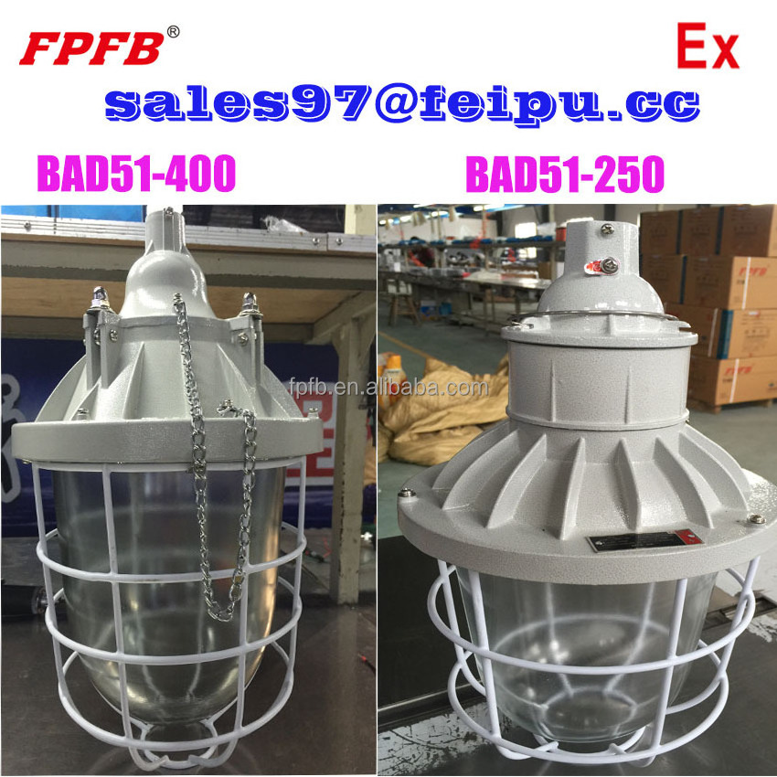 BAD51 Exd IIB IP65 250W Explosion proof metal halide lamp waterproof dustproof corrosion proof anti-explosion lgitht