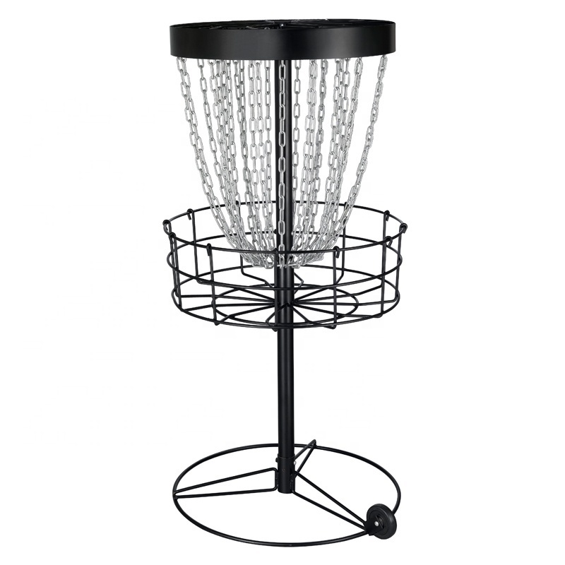 PDGA Approved Black hot dipped Galvanized Portable Disc Golf Basket