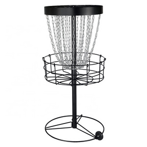 PDGA Approved Black hot dipped Galvanized Portable Disc Golf Basket