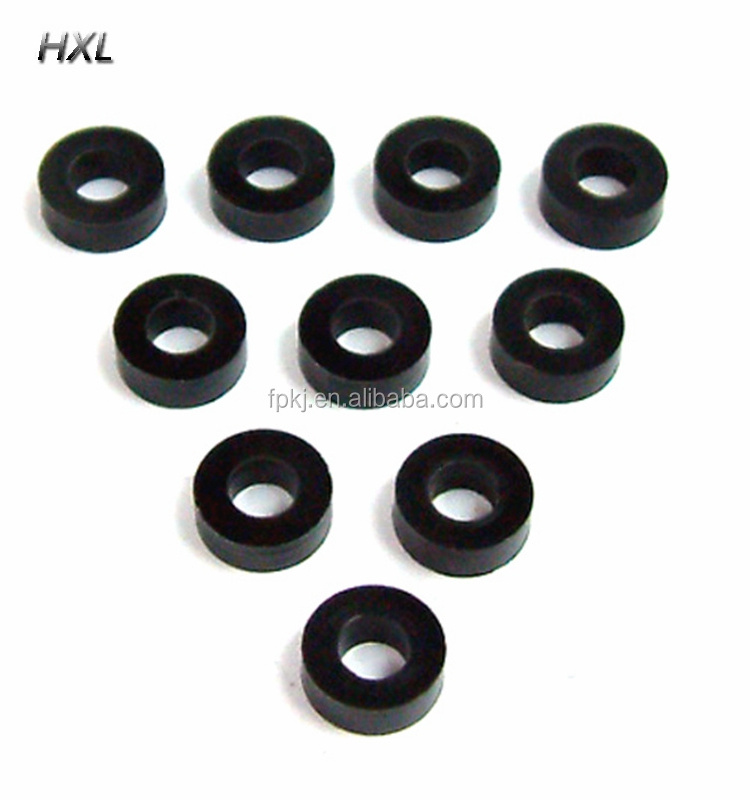 custom various types black POM Delrin flat inside hexagonal hole washer hex socket round plastic washers