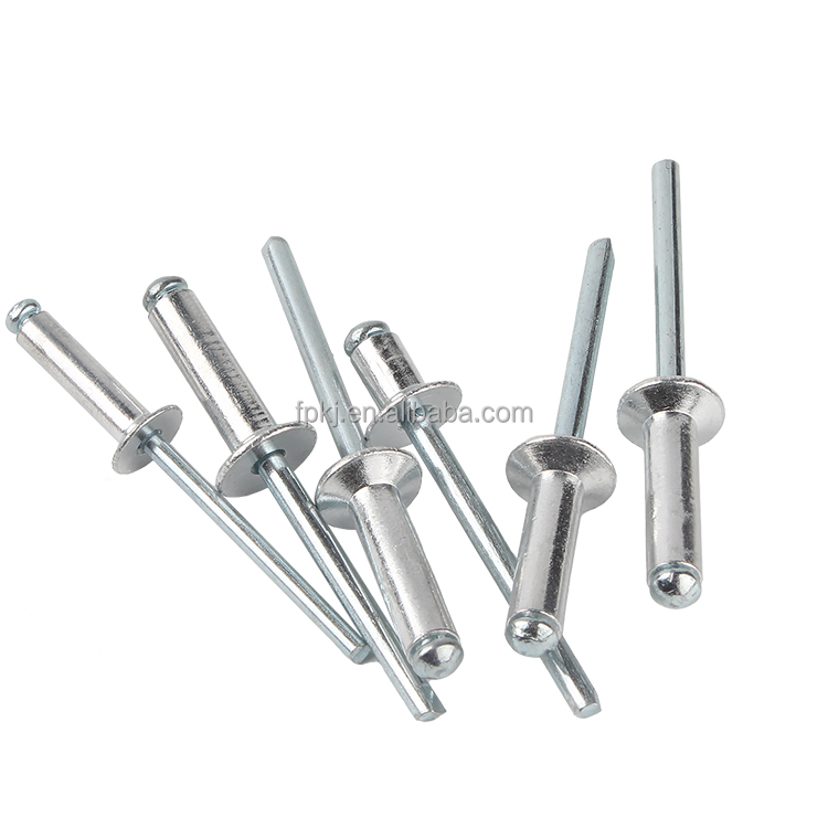 flat/countersunk/domed/pan/ semi-circular head aluminum pull rivets stainless steel pop rivets aluminum blind rivet