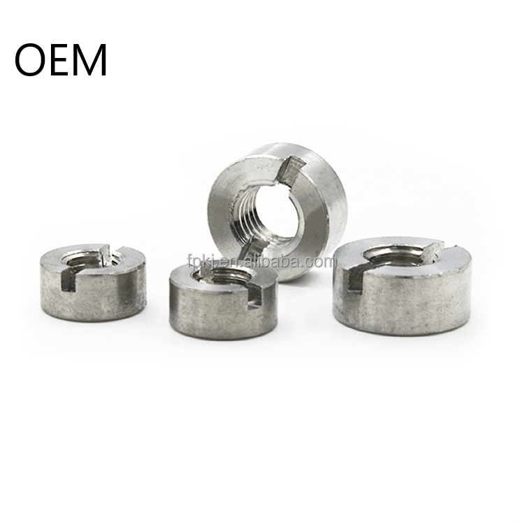 OEM din981 din 981 alloy aluminum aluminium groove bearing lock nut round slotted