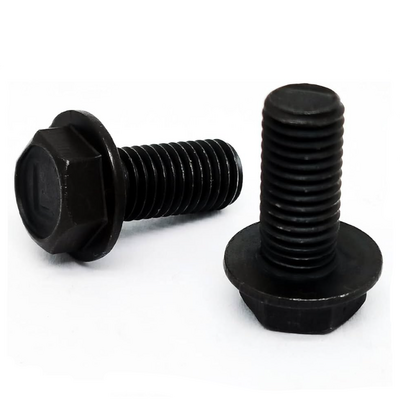 Precision hardware fasteners steel black oxide 8.8 9.8 10.9 grade hex flange bolt