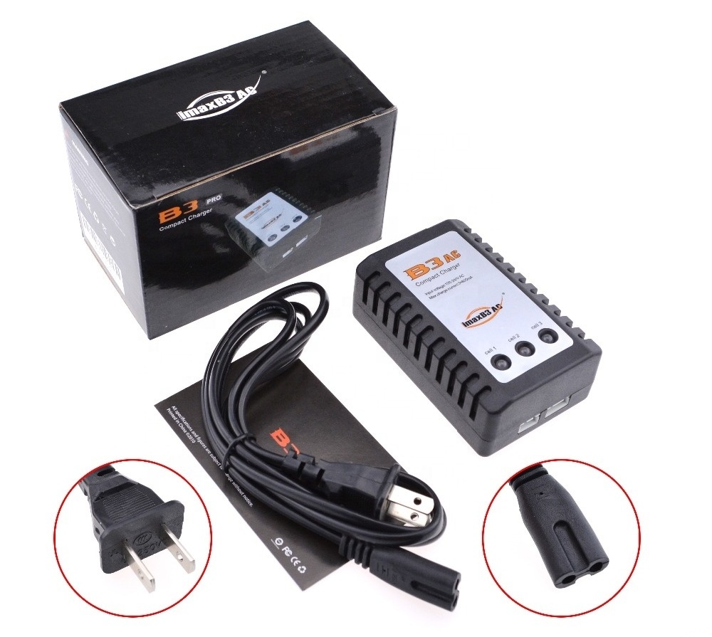 IMAX B3 Lipo Battery Balance Charger 7.4V 11.1V 2S 3S 110-240V For Quad US / EU plug Lithium LiPo RC Battery