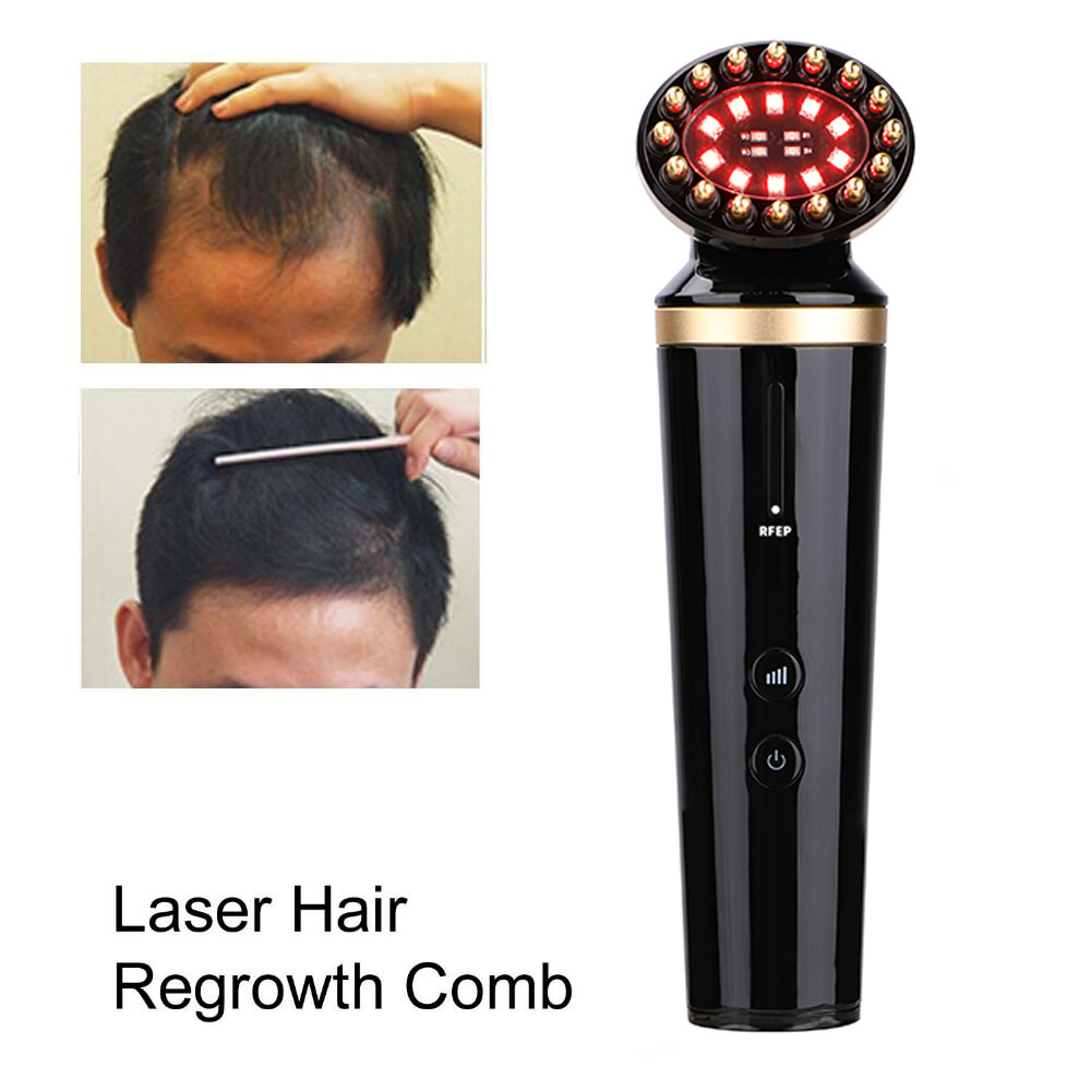 Ems Rf Luxury Plasma Red Light Electric Anti-Hair Loss Laser Hair Massage Comb Hair Therapy