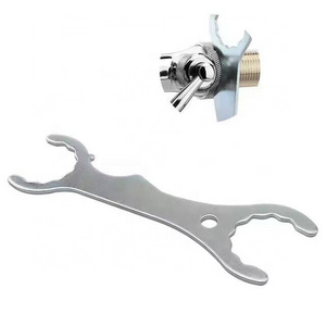 Faucet Spanner Home Brewing Wrench, Stainless Steel Superior Tool Multi-function Spanner Wrench for Tap Beer Tower Coupler Multi