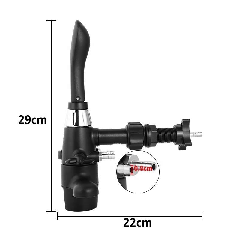 Beer Tap De-foaming for PET Bottle counter Pressure Craft Beer Bottle Filler for Homebrew and Beer