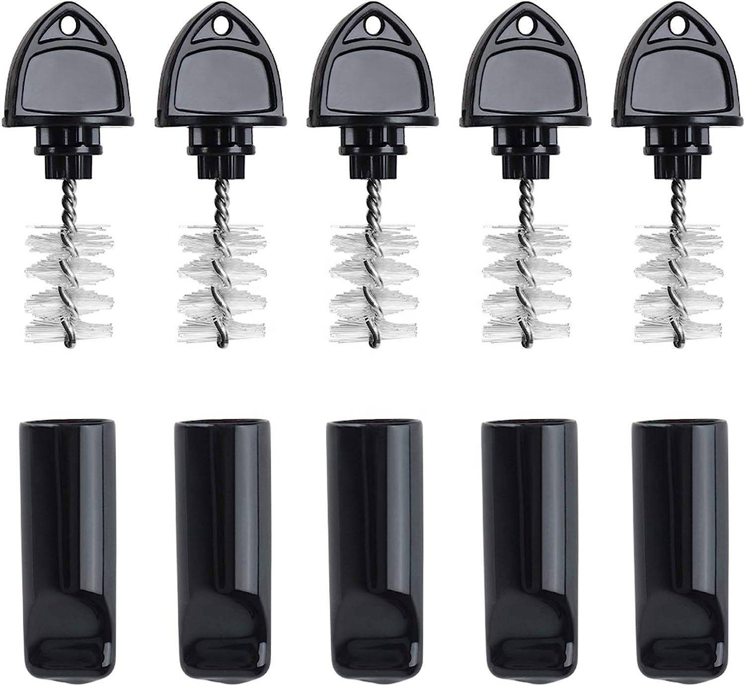 Beer Faucet Cap & Plug 10 Pieces Faucet Cap & Plug Brush Draft Beer Rubber Tap Soother Sanitary Covers Beer Faucet Brus