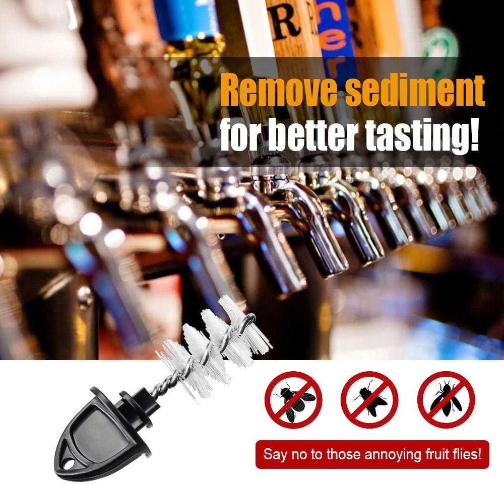 Homebrewing Beer Plugs Tap Brush Beer Faucet Tap Cleaning Plug Hygiene Brush for Draft Beer Faucet Cap