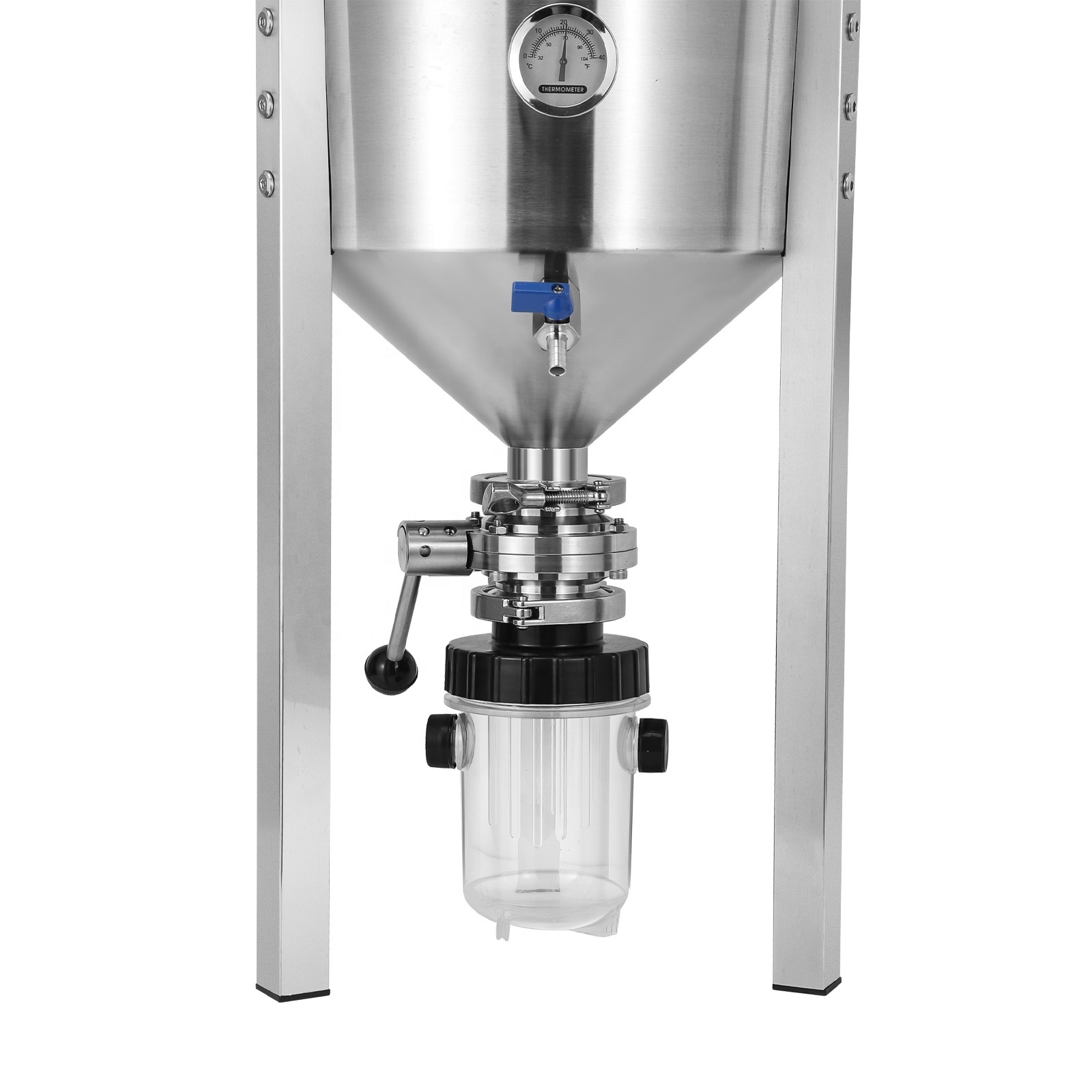 30L 60L stainless conical fermenter Tank with 1200ml collection containerfor homebrew/ Conical Fermenter similar to fermenter