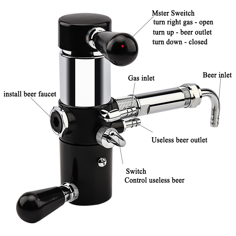 Homebrew Metal De-Foaming Beer Bottle Filler Beer Gun Best Quality