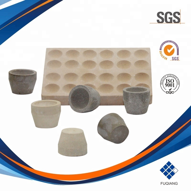 90% Magnesia Refractory And Recovery Rate of 97%-98.5% Magnesite Cupel For Precious Metal Analysis