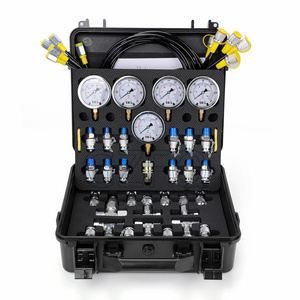 All machine universal excavator 5 gauges pressure measurement tool,DMASS 5 Gauge Hydraulic Pressure Gauges set