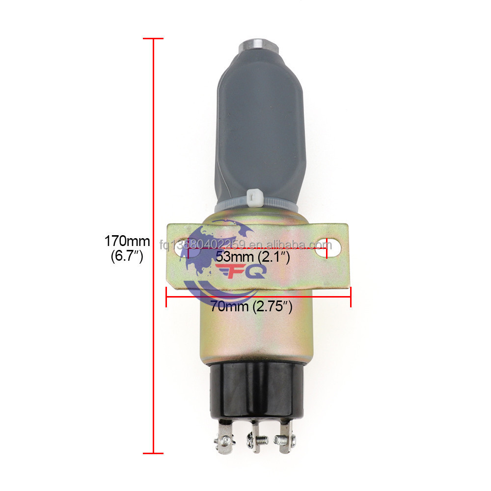 Stop Shutoff Solenoid 3864274 24V for For Cum-mins Caterpillar E70B SA-3933-24 SA-3766T-24 1751-2467UIB1S5A 1751-24E7U1S1S5