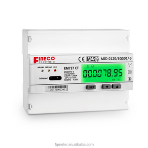 Internal transformer three phase prepaid smart energy meter relay