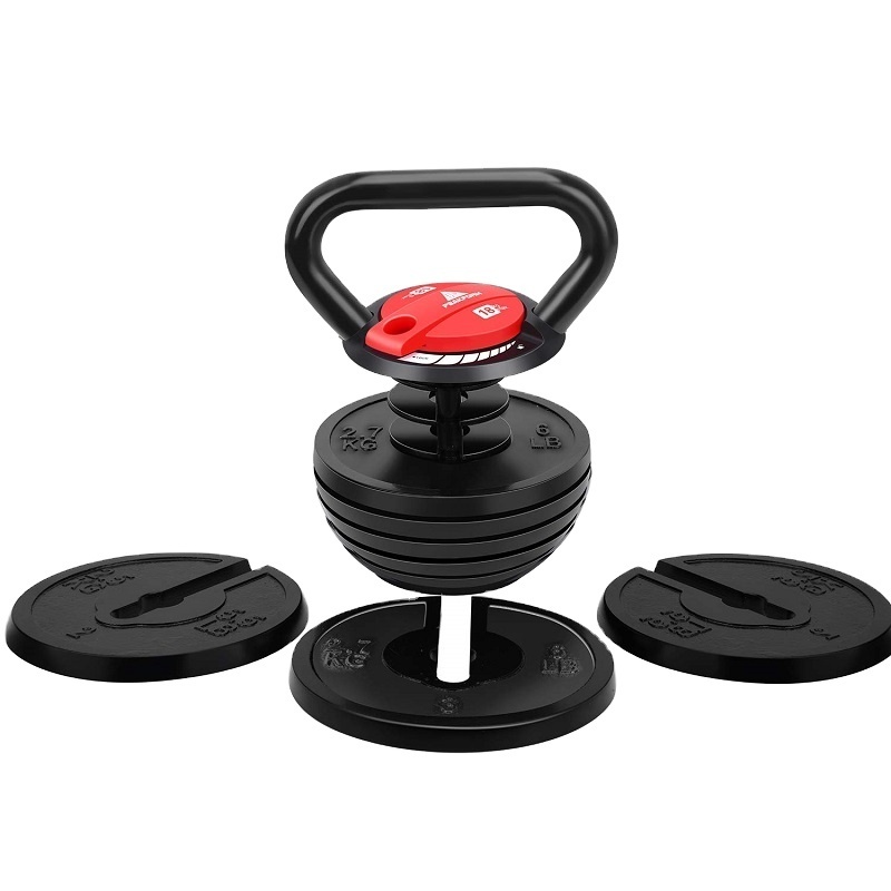 Hot Custom Gym Workout Strength Training 20lb 40lb Adjustable Cast Iron Kettlebells Set Competition Kettlebell