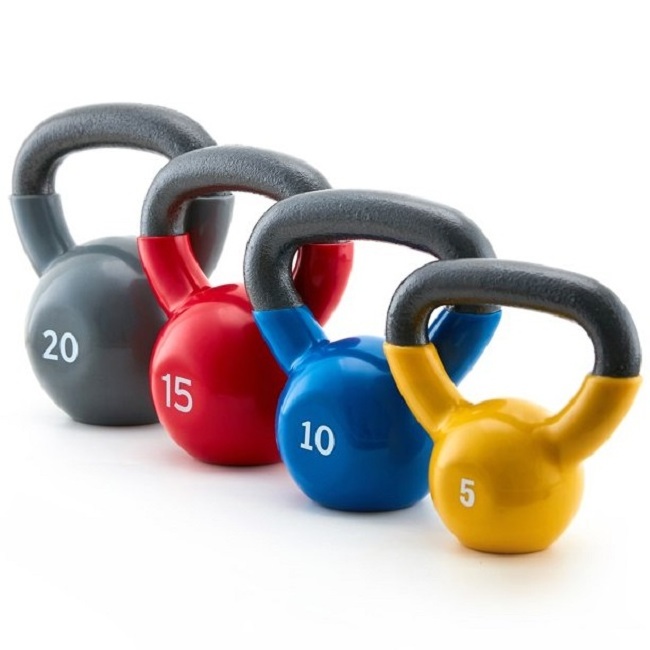 Adjustable Kettlebell 6kg 8kg 10kg 24kg 32kg Vinyle Kettle Bell Workout Exercise Gym Weight Colorful Competition Kettlebell