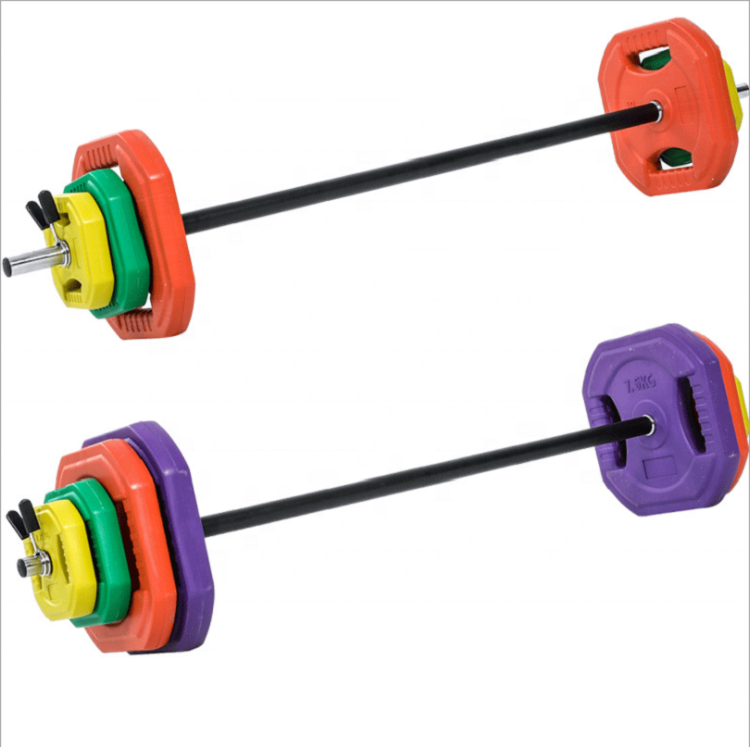 Home Gym Sports Equipment 20kg 50kg Dumbbell Barbell Set Adjustable Crocodile Barbell