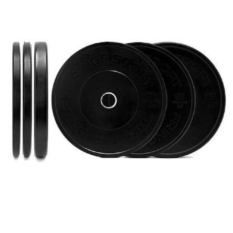 Weight Lifting Bumper Plates Rubber Temp Plates Standard Weightlifting Rubber Bumper Plate with steel sleeve