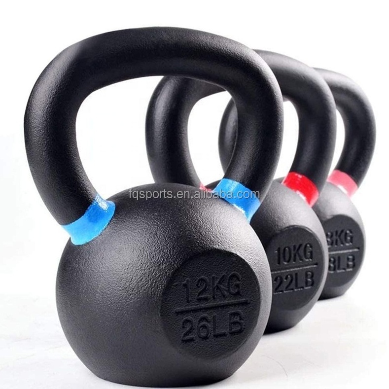 Fitness & Body Building Crossfitness Equipment Power Strength Powder Coated Cast Iron Kettlebell