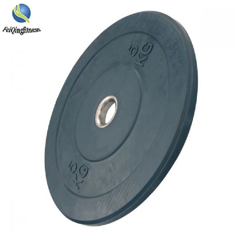 Weight Lifting Bumper Plates Rubber Temp Plates Standard Weightlifting Rubber Bumper Plate with steel sleeve