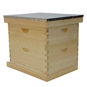 OEM Factory Price Langstroth Wooden Beekeeping Hive honey comb national beehive