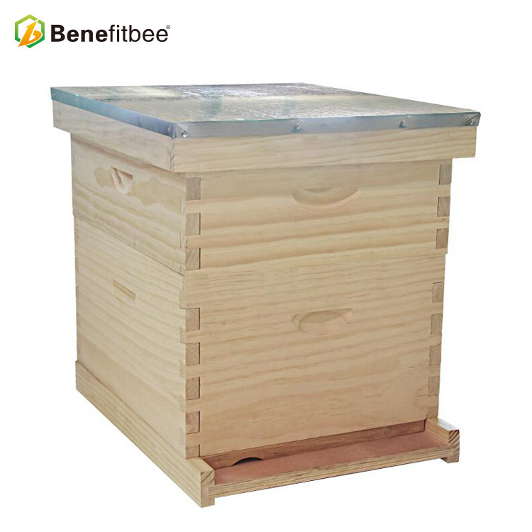 OEM Factory Price Langstroth Wooden Beekeeping Hive honey comb national beehive