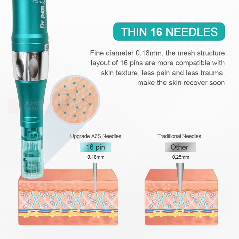 FR Microneedle Derma Pen 0.18mm Needle Dr pen A6S Needle Cartridge