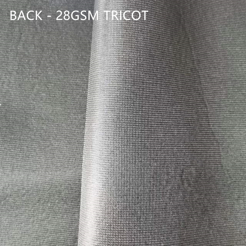 Polyester merry mesh fabric lamination with 4mm sponge foam