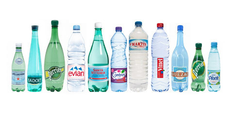 PERRIER , EVIAN , SAN PELLEGRINO , VOLVIC , VITTEL MINERAL WATER