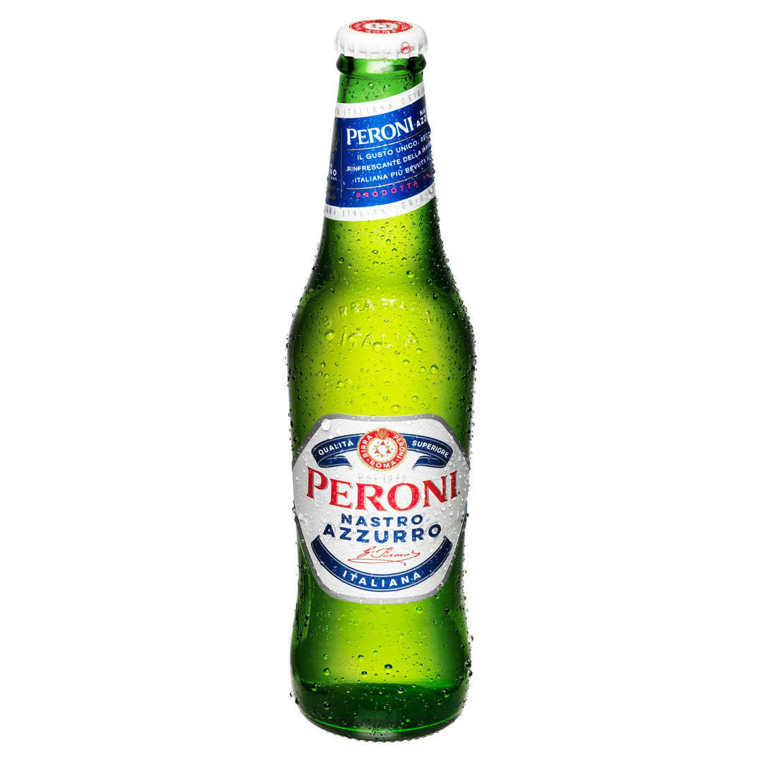 Peroni Nastro Azzurro 0.0 Alcohol Free Beer 24x 330ml, Great Taste & Fast Delivery