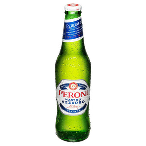 Peroni Nastro Azzurro 0.0 Alcohol Free Beer 24x 330ml, Great Taste & Fast Delivery