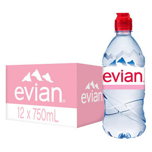 EVIAN NATURAL MINERAL WATER 75CL BOTTLE - NON CARBONATED DRINKING WATER