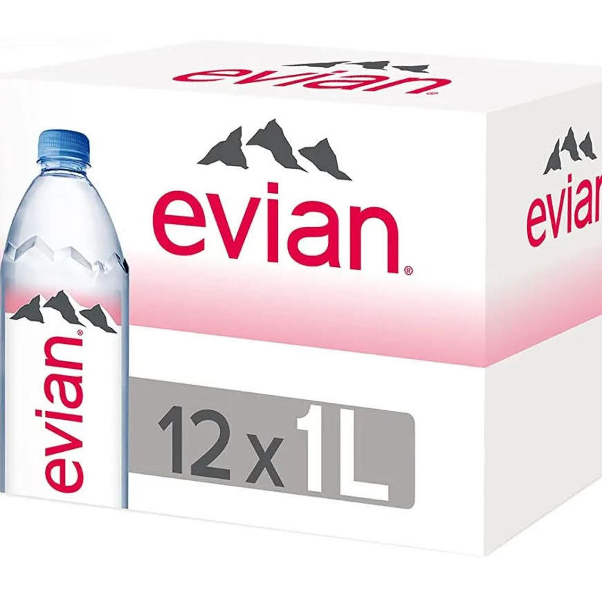 Pure Healthy  Evian Natural Mineral Water