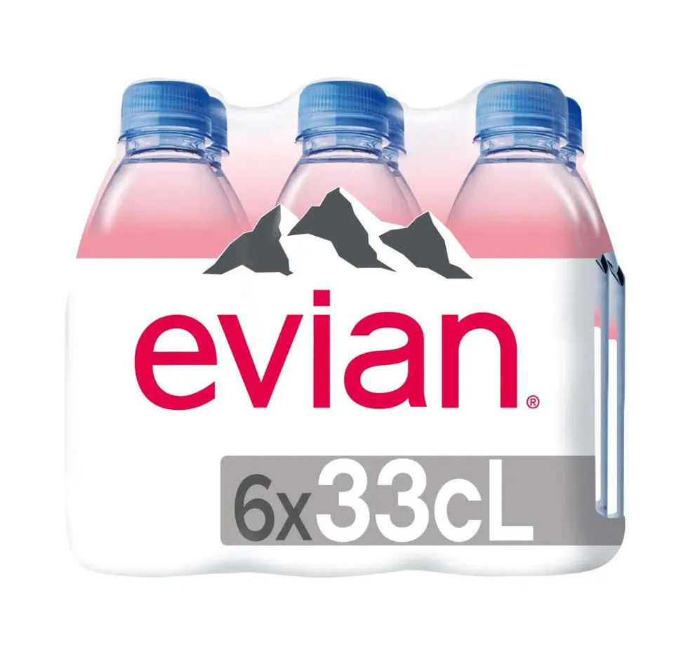 Pure Healthy  Evian Natural Mineral Water