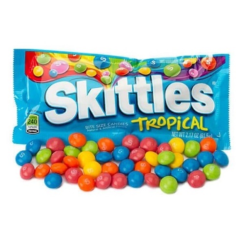 40g candy rainbow candy colorful skittles fruity flavor candy