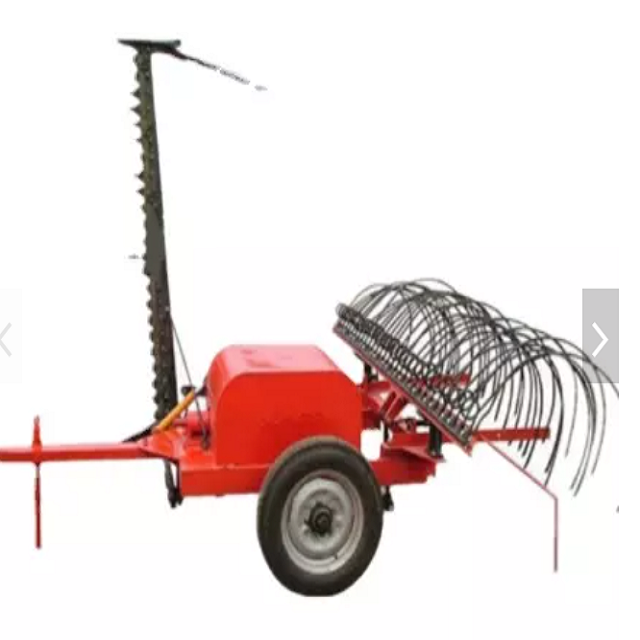 ANON rotary hay rake with 2 heads mini 3 Point Single Rotary hay rake for square baler rotary hydraulic hay rake