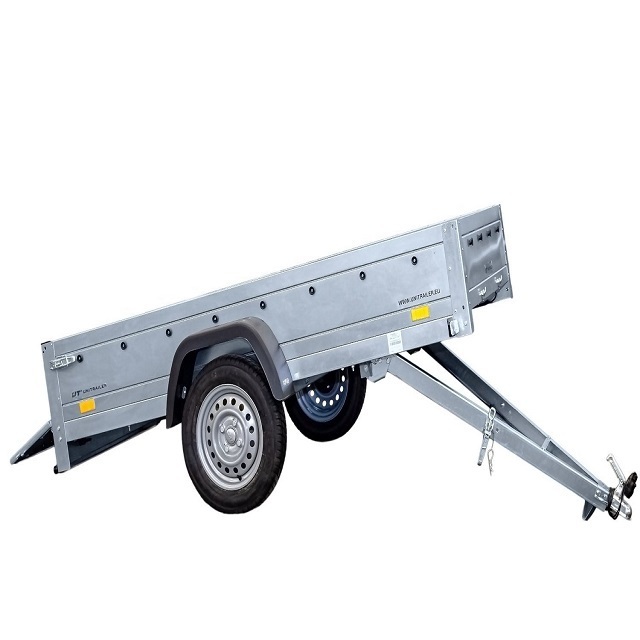 8x5 Light weight Galvanized Steel Box Utility Trailers With Two axle For Sale