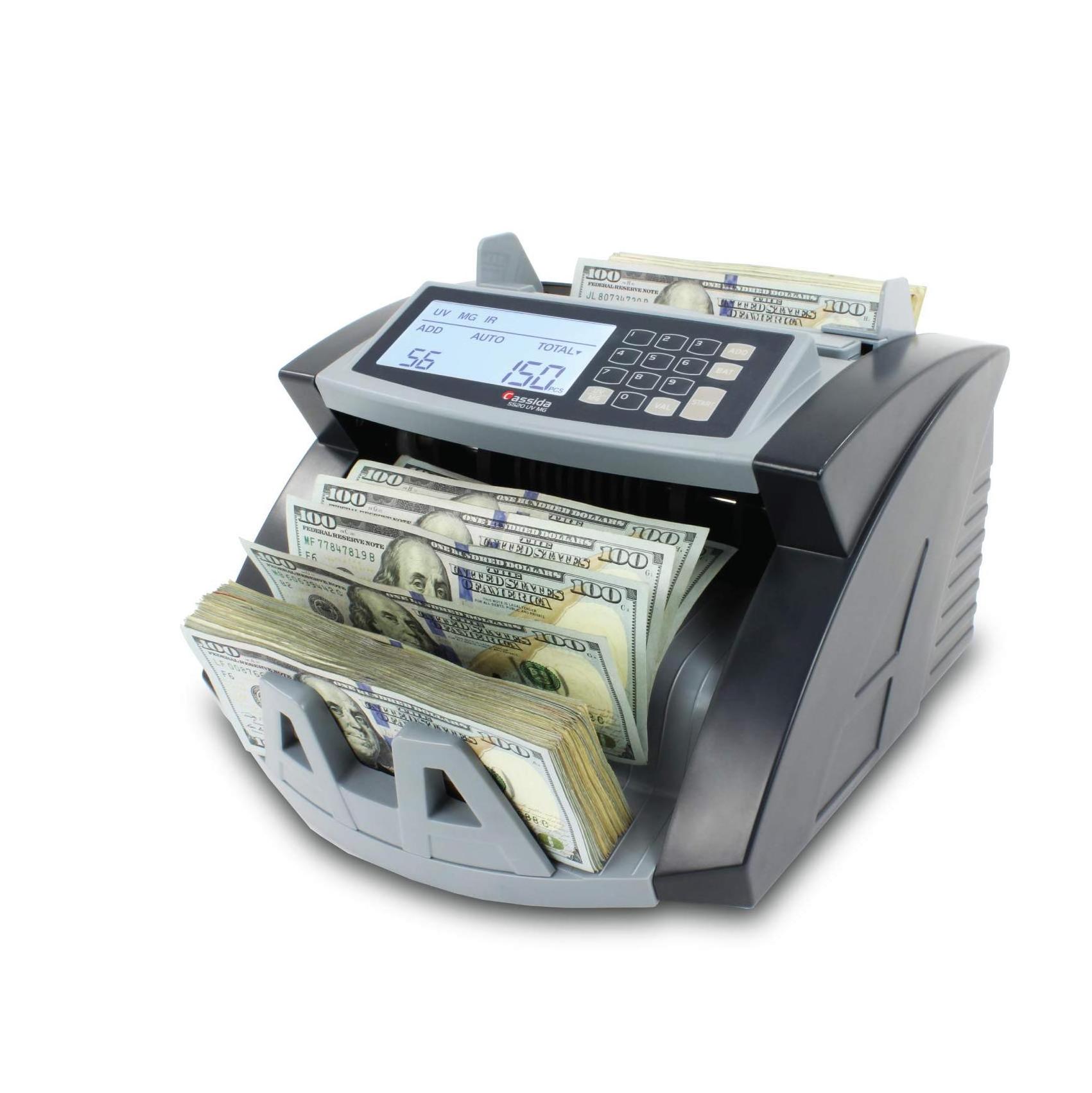 Hot Sale Money Detector Banknote Money Counter 5800D UV/MG detector de billete falso LCD Display Note Counting Machine