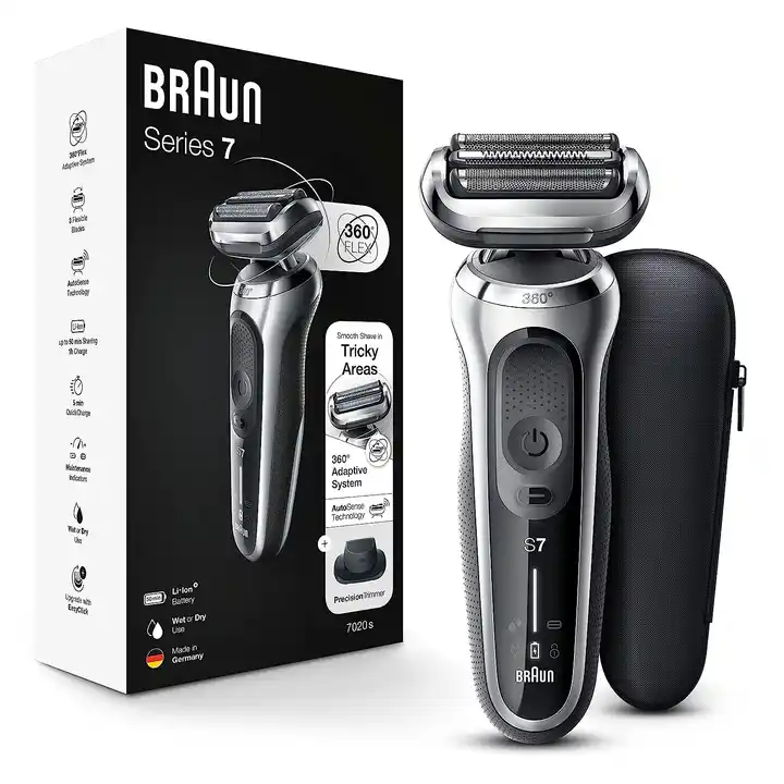 Braun Series 5 5031s Electric Shaver with Precision Trimmer and Cleansing Brush Attachments, Wet & Dry for sale