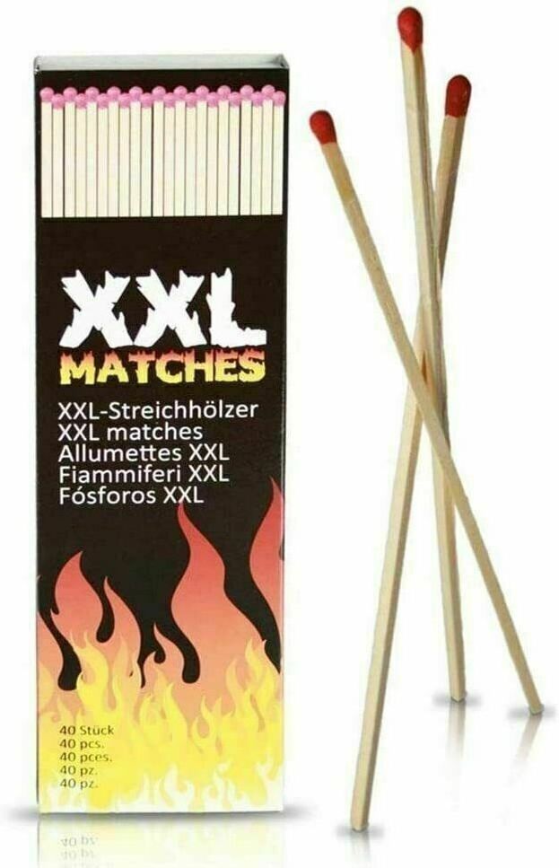 Extra-Long Safety Matches, 90 Count, 28cm - Ideal for Open Fires, Pizza Ovens, Chimineas, Stoves, BBQs, Candles, Kamados