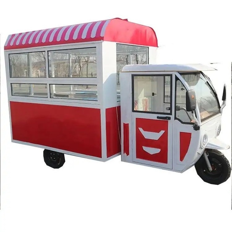 original wholesale Ice-cream Coffee Pizza Trailer Verified Dealer Equip Churro Food Truck Ice Cream Roll for Sale