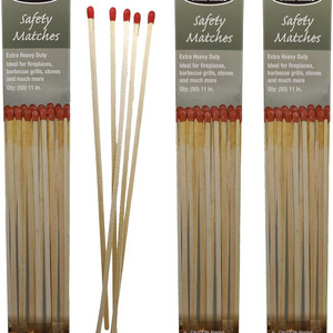 Extra Heavy Duty Long Safety Matches | Long Wooden Fireplace Matches for Candles, Camping, BBQ Grilling