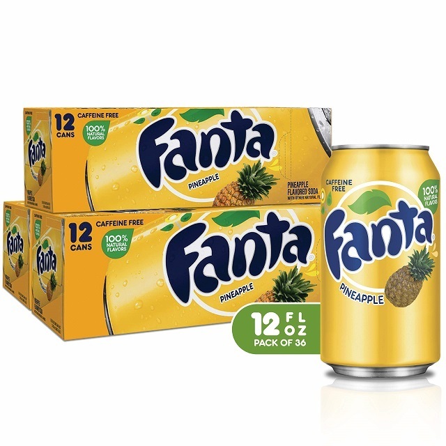 Carbonated Drinks Fanta 330ml Soft Drink Santa Pineapple 8 %  low price for sale