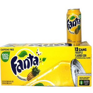 Carbonated Drinks Fanta 330ml Soft Drink Santa Pineapple 8 %  low price for sale