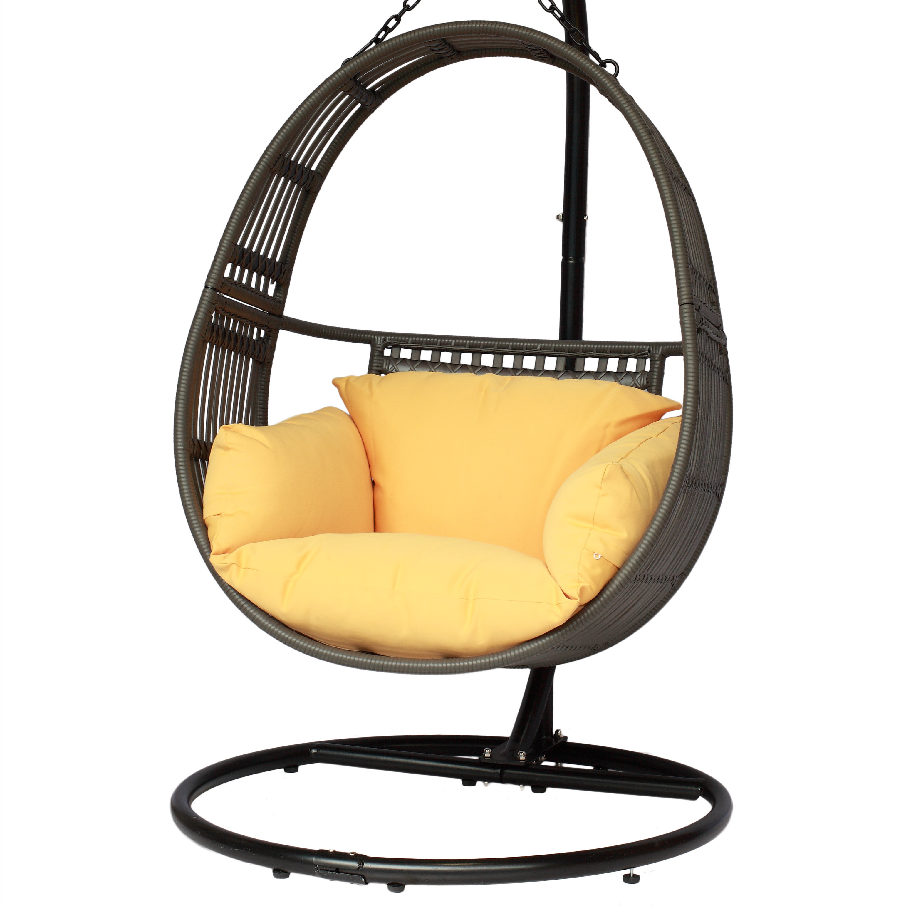 Best Supplier of Outdoor Hanging Rattan Egg Chair Leisure Wicker Patio Swing Chair