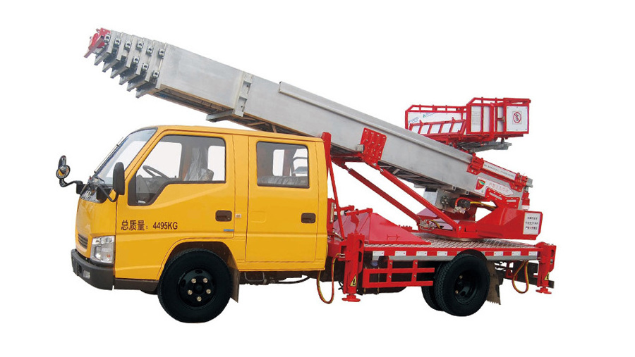 Buy 22m truck/ mounted aerial platform work with cherry picker/aerial lift crane truck From FRANCE shipping worldwide